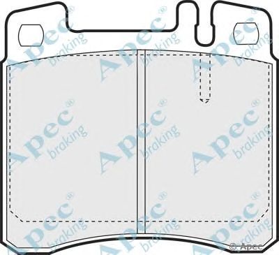 APEC BRAKING pad760 -  Комплект тормозных колодок, дисковый тормоз